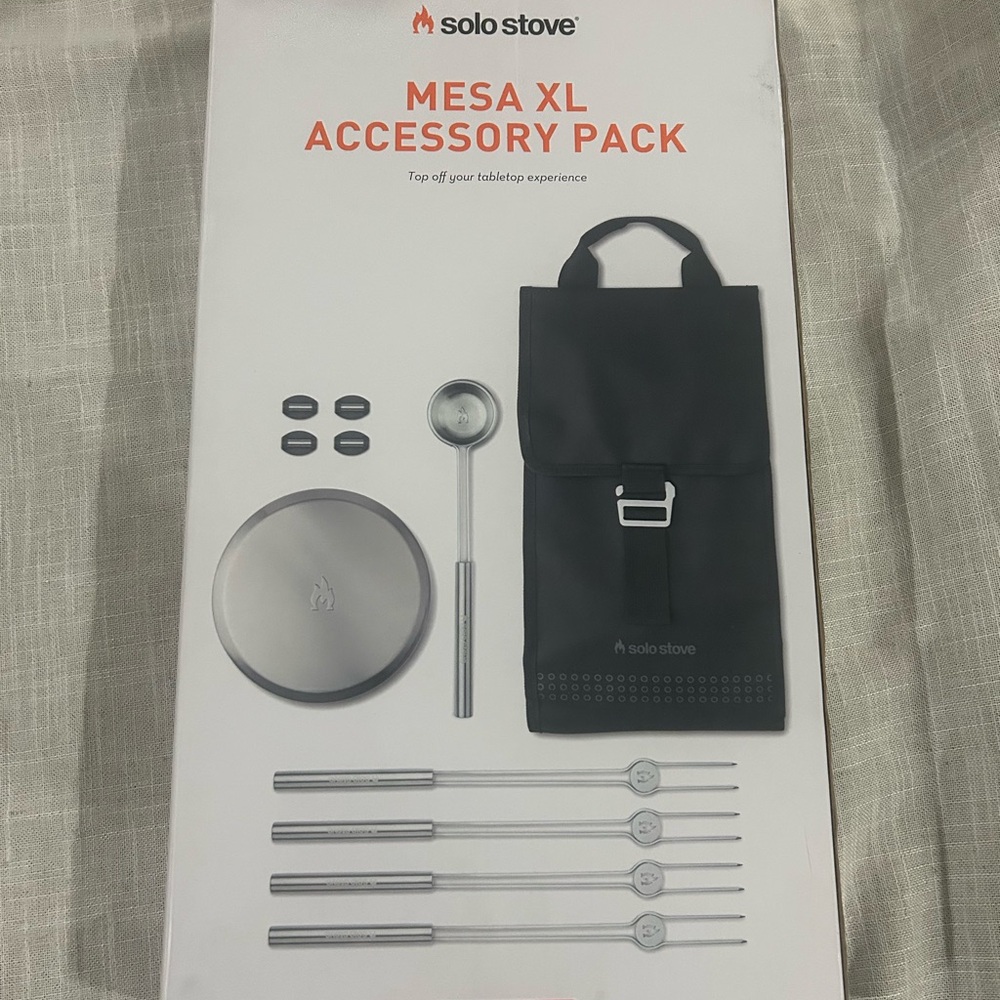 Solo Stove Mesa XL BBQ Accessory Set - Black and Silver